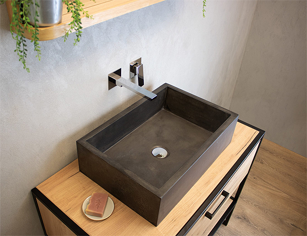 Arte Form Flow basin in chrome.