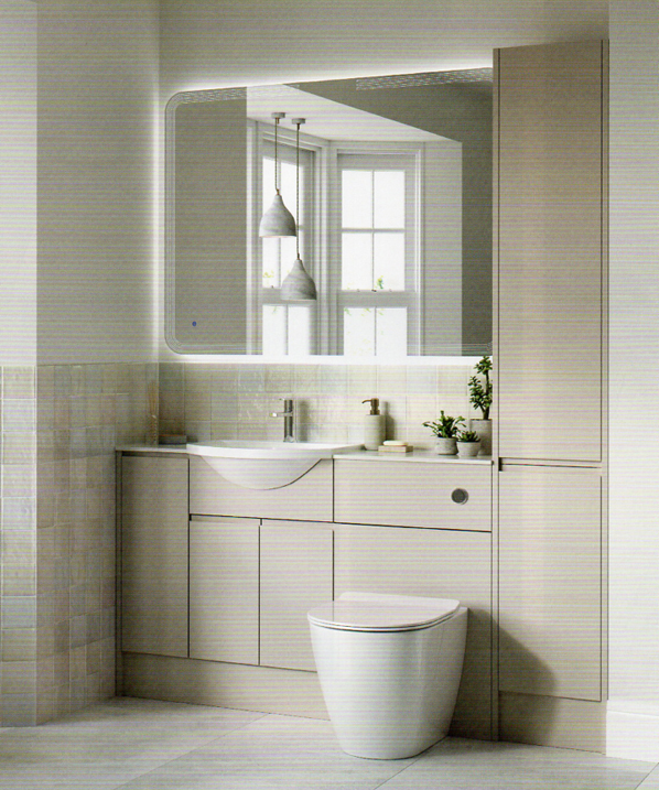 Mirror cabinets combine lighting, storage and modern convenience.
