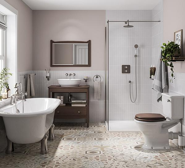 Burlington roll-top baths combine period elegance with modern durability.