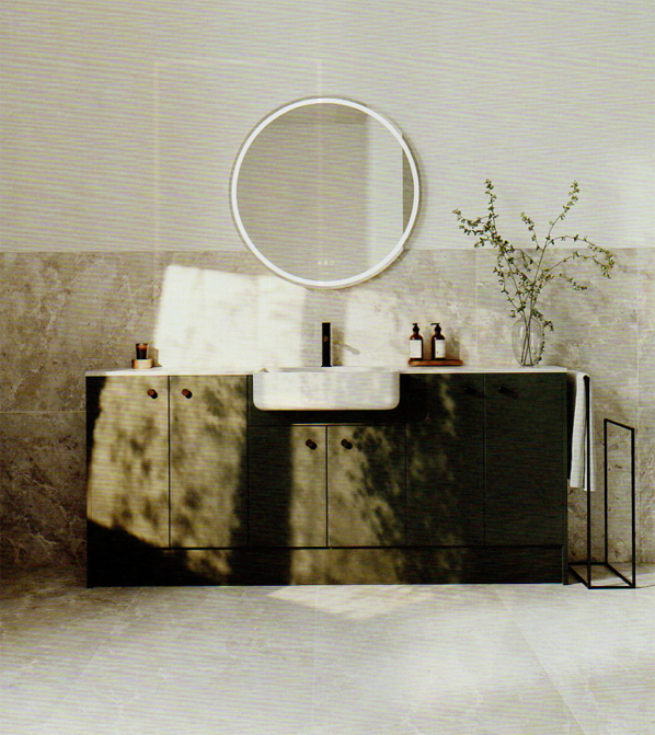 Modular Calypso furniture brings flexibility and on-trend finishes to bathrooms.