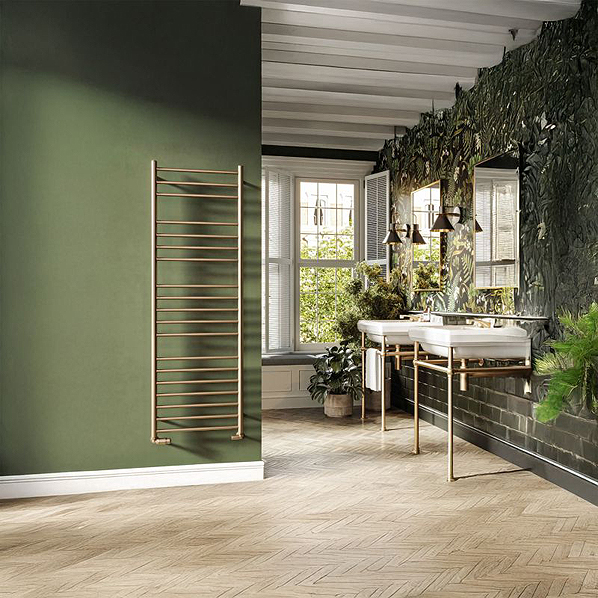 Stylish DQ heated towel rails add both warmth and design flair.