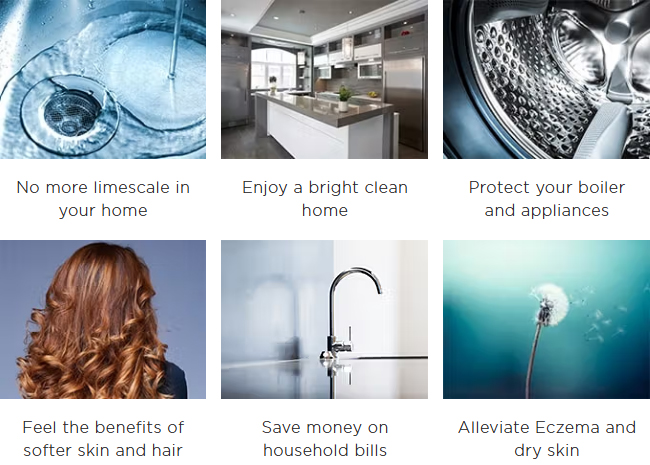 Kinetico water softener unit ensuring smooth surfaces and reduced scale in bathrooms.