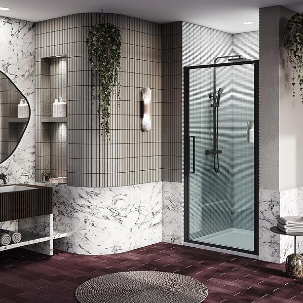 Quadrant enclosures free up floor area while maintaining a watertight seal.