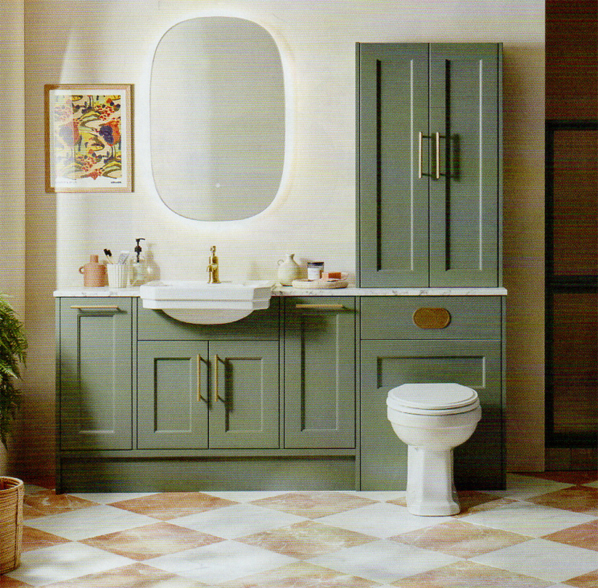 Illuminated mirror cabinets from Roper Rhodes combine storage and style.