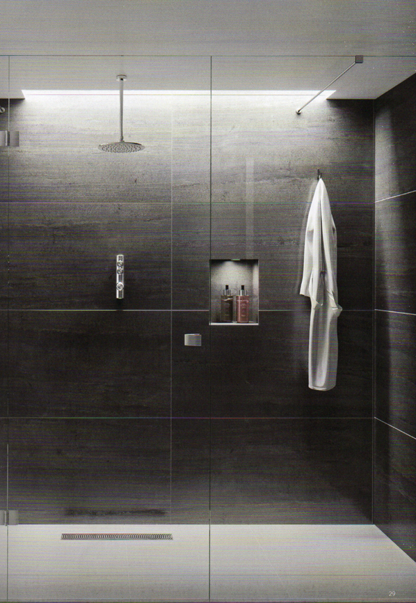 Mixer showers blend hot and cold water for consistent comfort.