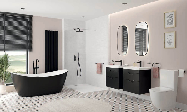 Sonas bathroom suites combine modern design with everyday practicality.