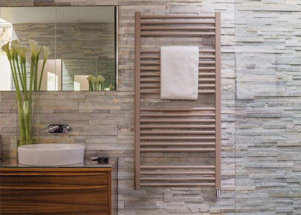 Stylish towel warmers from Zehnder combine elegance with practicality.